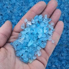 Blue shattered glass 1L (3-5mm), image , 2 image